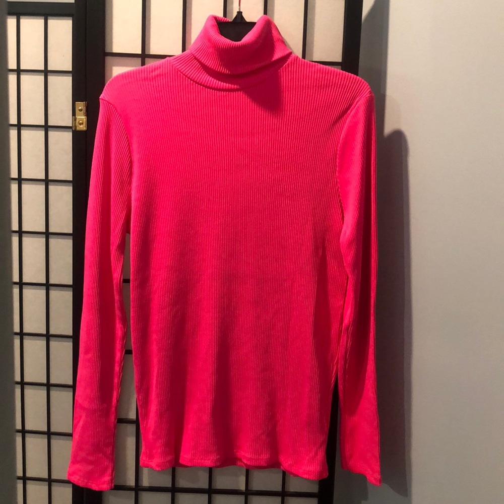 Neon Pink Turtleneck